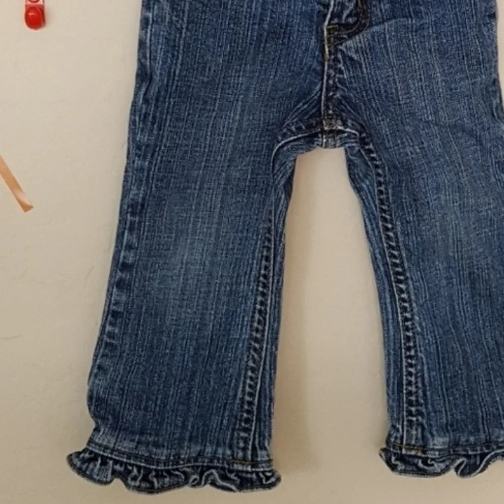 The Children's Place Y2K Jeans Girl's‎ Denim Ruffle Hem Blue